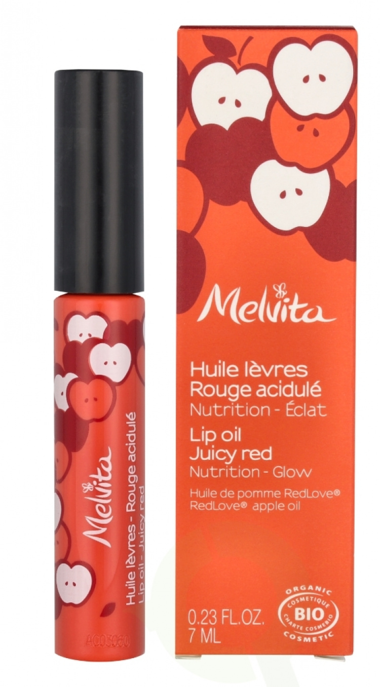 Melvita Lip Oil - Juicy Red 7 ml