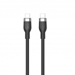 Targus Hyper - 1M silikoni 240W USB-C latauskaapeli - musta