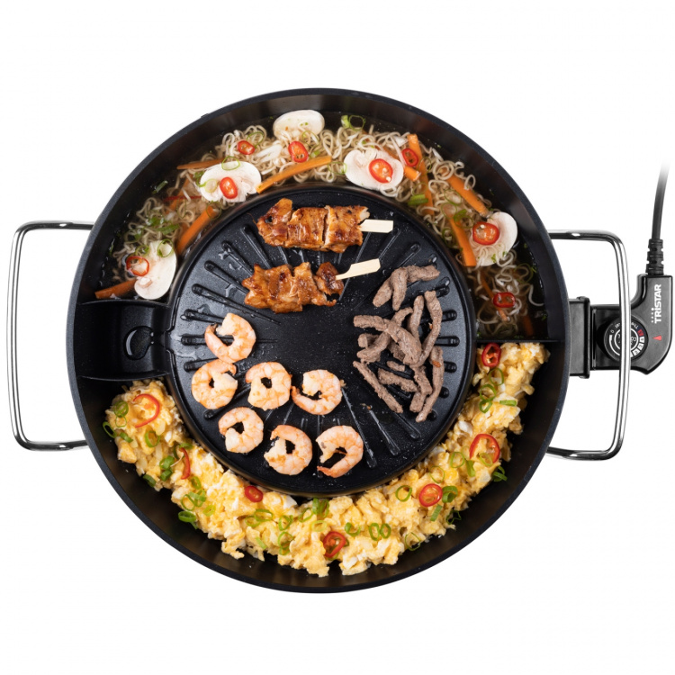Tristar Koreansk grill PZ-9131 Elektrisk Hot Pot Ø 24 cm 1800W 3l