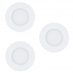 Eglo 3x Fueva-Z upotettavat valaisimet, valkoinen Ø8.5 - TW - Zigbee, Bluetooth Eglo 3x Fueva-Z upotettavat valaisimet, valkoinen Ø8.5 - TW - Zigbee, Bluetooth