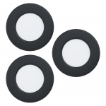 Eglo FUEVA 5 RECESSED SET - MUSTA - 86mm halkaisija, 26mm korkeus Eglo FUEVA 5 RECESSED SET - MUSTA - 86mm halkaisija, 26mm korkeus