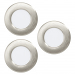 Eglo FUEVA 5 RECESSED SET - 86mm - satineret nikkeli Eglo FUEVA 5 RECESSED SET - 86mm - satineret nikkeli