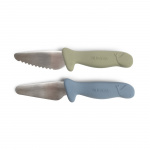 Filibabba Beginner\'s cutting knives - 2-pack - Powder Blue + Green - (FI-03337)