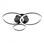 Eglo Paranday-Z kattovalaisin ympyröillä musta 54.5x44.5 - TW - Zigbee, Bluetooth
