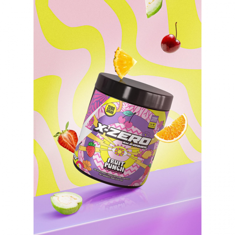 X-GAMER Energiajuomajauhe X-Zero 160 gram Fruit Punch