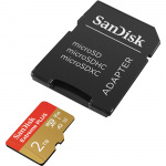 SanDisk MicroSDXC Extreme Plus 2TB UHS-I Sovittimen Kanssa