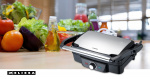 MELISSA Pöytägrilli/Paninigrilli 1600W Musta/Ruostumaton Teräs