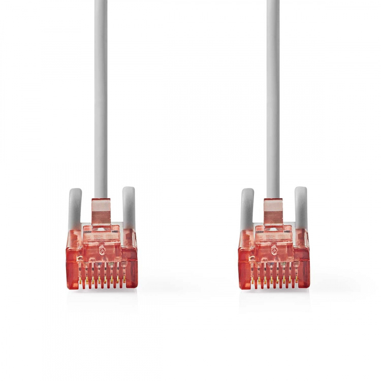 Nedis CAT6 Verkkokaapeli | RJ45 uros | RJ45 uros | U/UTP | 30.0 m | Pyöreä | PVC | Harmaa | Label