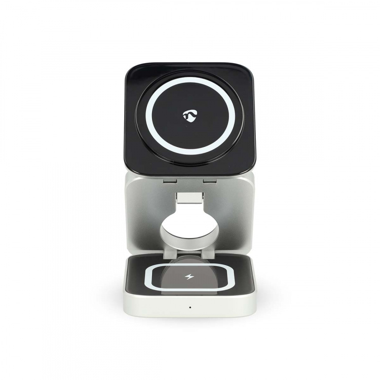 Nedis Langaton laturi | 3-in-1 | 2.5 / 5 / 15 W | LED-merkkivalo käytössä | Sisältää kaapelin | USB-A / USB-C™ | 1.50 m