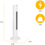 Tristar Pelarfläkt med timer, Fyndvara Tristar Pelarfläkt med timer, Fyndvara