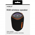 Celly Aura Bluetooth-högtalare 10W RGB Orange Celly Aura Bluetooth-högtalare 10W RGB Orange
