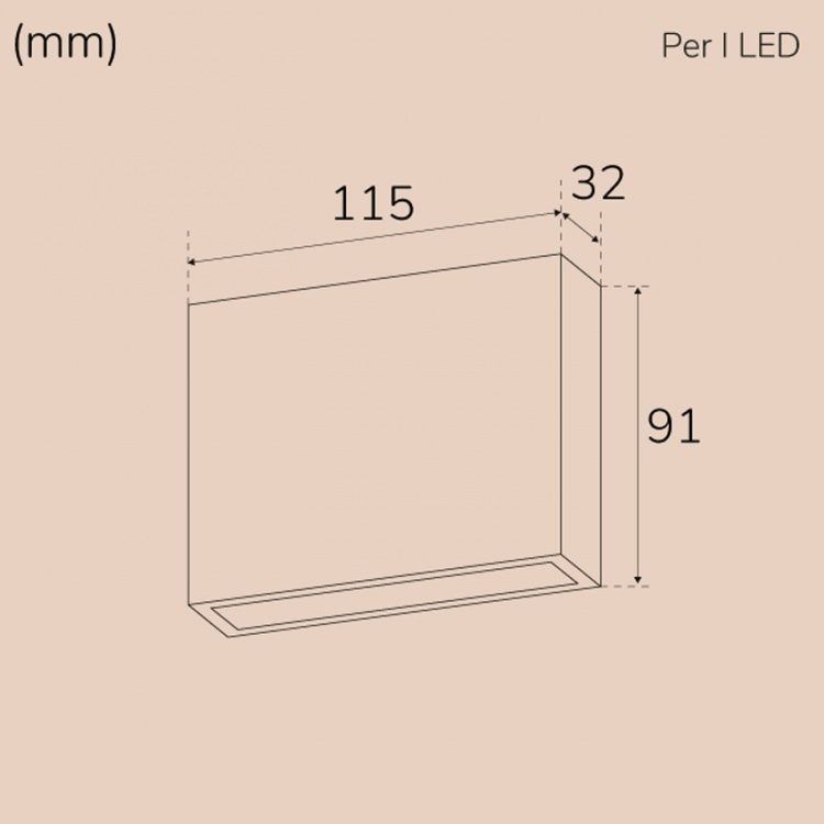 Llitt Per I Väggarmatur LED IP54 3000K 4W 210lm Antracit Llitt Per I Väggarmatur LED IP54 3000K 4W 210lm Antracit