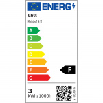 Llitt Mathias II Väggarmatur LED IP65 3000K 6W 520lm Antracit