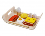 PlanToys Playfood - Aamiaisvalikoiman tarjotin (3415)