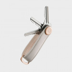 Orbitkey Nahkainen avaimenperä - kivi/harmaa