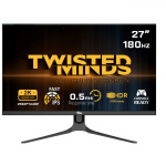 Twisted Minds Blaze-sarjan litteä 27 QHD - 180HZ 0.5MS Fast IPS HDMI 2.1 -pelimonitori