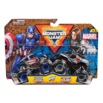Monster Jam 1:64 Marvel 2 Pack - Kapteeni Amerikka vs. Talvisotilas