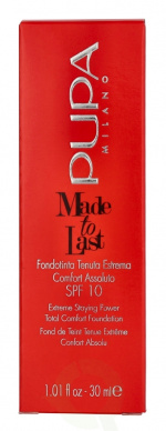Pupa Milano Pupa Made To Last Total Comfort Foundation SPF10 30 ml #050 Beige Sand