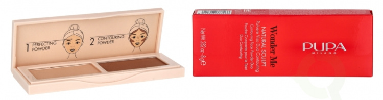 Pupa Milano Pupa Wonder Me Natural Sculpt Palette 8 g #02 Medium Dark