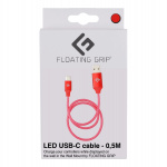 FLOATING GRIP 0,5M LED USB-C-kaapeli (punainen)