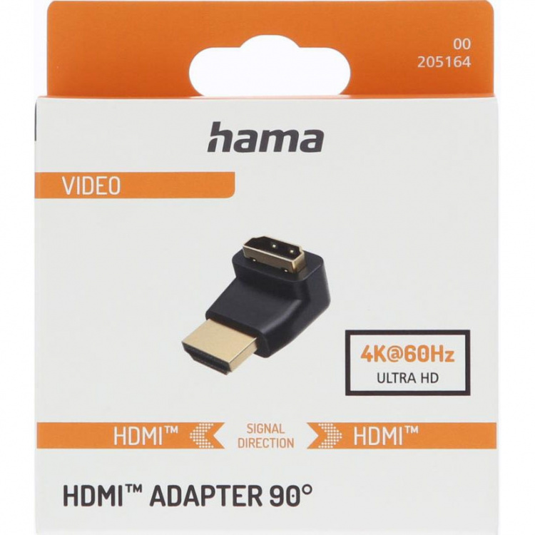 Hama Adapteri Hdmi 90 Asteen Musta Kultainen Hama Adapteri Hdmi 90 Asteen Musta Kultainen