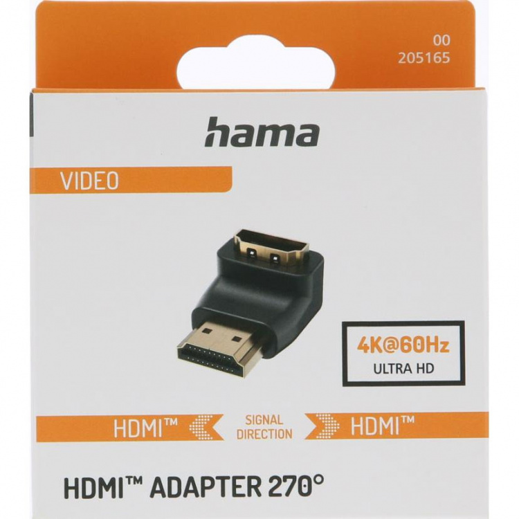 Hama Adapter Hdmi 270 Astetta Kultainen Musta Hama Adapter Hdmi 270 Astetta Kultainen Musta