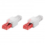 North RJ45 Liitin Cat6 kaapelille 2kpl 8p8c Asennus ilma työkaluja