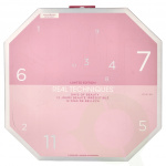 Real Techniques 12 Days Of Glow Advent Calendar 12 piece Cleansing Sponge/Complexion Sponge/Travel Sponge Cage/Mask Applicator/5 Brushes/Brush Cleanser Gel/Tweezers/Pouch