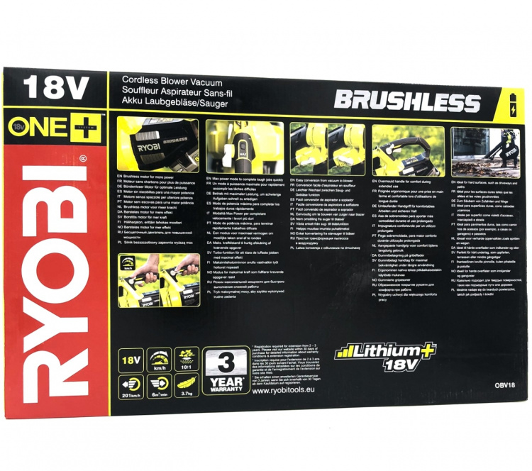 Ryobi One+ OBL18JB Leaf blower Electric No battery