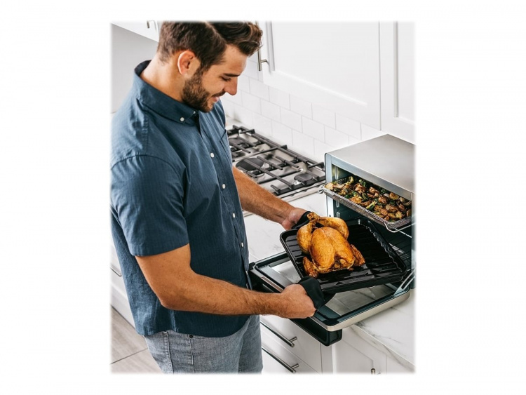 Ninja Foodi DT200EU Electric oven with grill/convection grill Silver/black