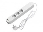 Denver SHP-310U Smart Power Strip 3-Outlet 16A White Denver SHP-310U Smart Power Strip 3-Outlet 16A White