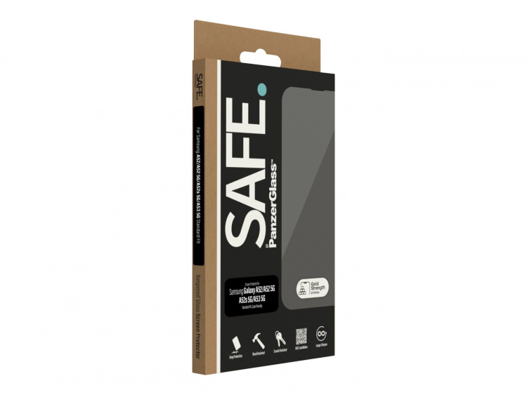 PanzerGlass SAFE. by PanzerGlass Screen Protector Samsung Galaxy A52, A52 5G, Black Transparent