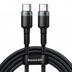 Baseus Cafule USB-C USB-C-kaapeli 100W 2m harmaa/musta