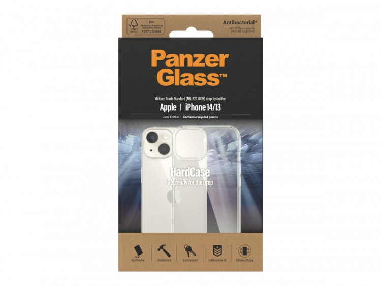 PanzerGlass HardCase Shell Apple iPhone 13, 14, Transparent