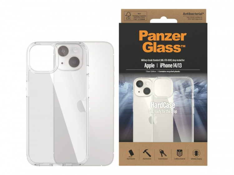 PanzerGlass HardCase Shell Apple iPhone 13, 14, Transparent
