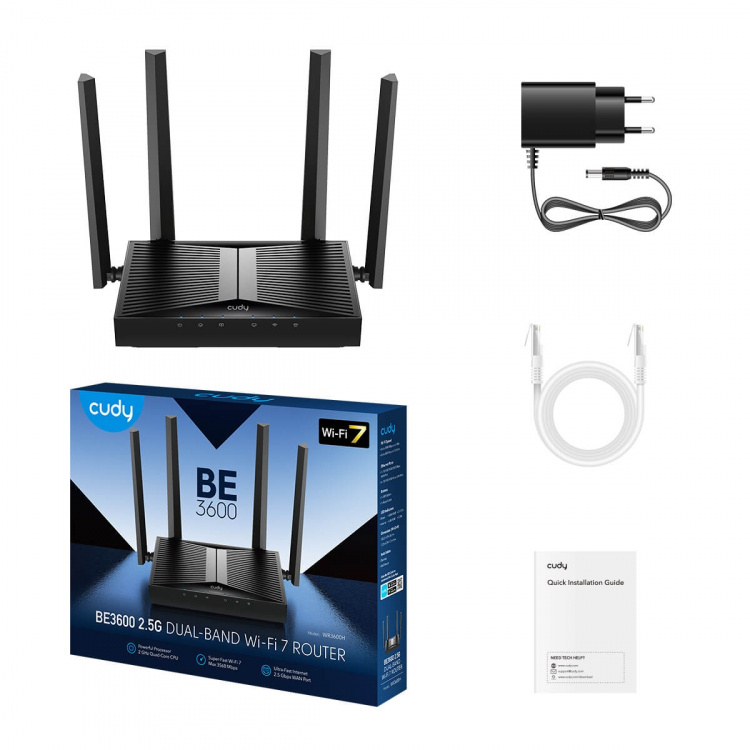 CUDY Reititin Wi-Fi Router WR3600 WF7 BE3600 Gigabit Mesh CUDY Reititin Wi-Fi Router WR3600 WF7 BE3600 Gigabit Mesh