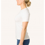 SWEDISH POSTURE T-paita Naiset Alignment Puuvilla Valkoinen S SWEDISH POSTURE T-paita Naiset Alignment Puuvilla Valkoinen S