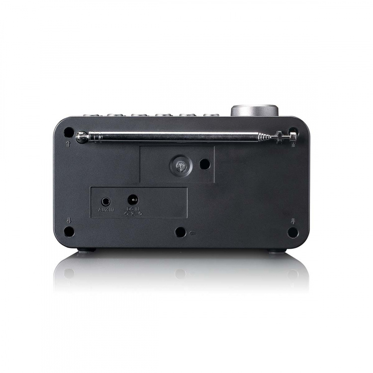 Lenco DAB+/FM-radiohälytyskello värinäytöllä, uniajastimella ja kaksoishälytystoiminnolla Musta