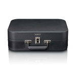 Lenco Retro Bluetooth® levysoitin sisäänrakennetuilla kaiuttimilla Musta