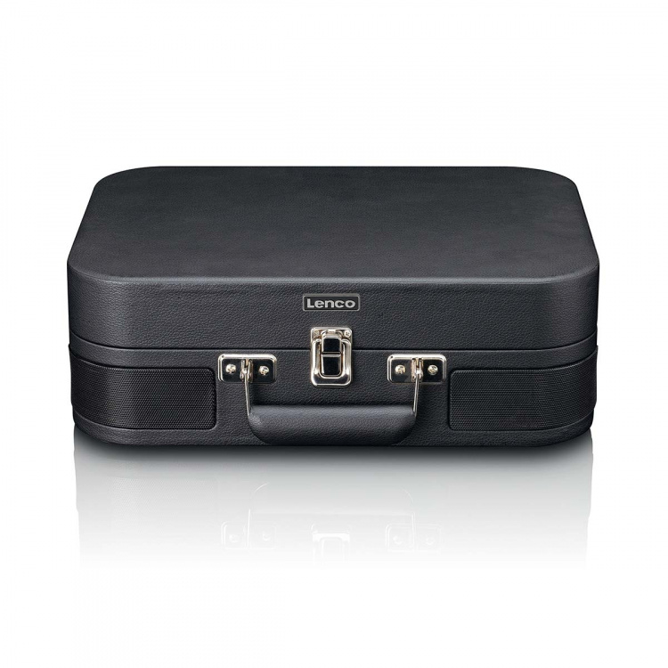 Lenco Retro Bluetooth® levysoitin sisäänrakennetuilla kaiuttimilla Musta