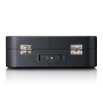 Lenco Retro Bluetooth® levysoitin sisäänrakennetuilla kaiuttimilla Musta