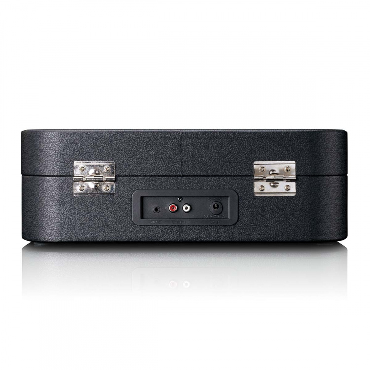 Lenco Retro Bluetooth® levysoitin sisäänrakennetuilla kaiuttimilla Musta