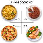 Toshiba Mikrovågsugn 26L, 3 i 1 Grill/Airfryer 900/1000/2100W Toshiba Mikrovågsugn 26L, 3 i 1 Grill/Airfryer 900/1000/2100W