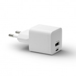 dbramante1928 Re-charge - seinälaturi GaN - USB-C+USB-A 30W+18W EU - Valkoinen