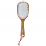 Parsa Cork Detangling Hairbrush Small Oval Wet & Dry Organic Pink -hiusharja, orgaaninen vaaleanpunainen