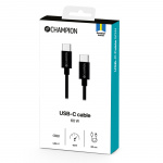 Champion USB-C Kabel 30cm Svart Champion USB-C Kabel 30cm Svart