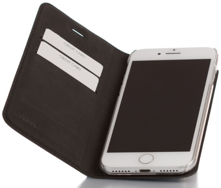 Wave BookCase suojakotelo, iPhone 7 / 8 / SE, musta Wave BookCase suojakotelo, iPhone 7 / 8 / SE, musta