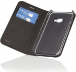 Wave BookCase -suojakotelo, Samsung Galaxy Xcover 4 / 4S, musta