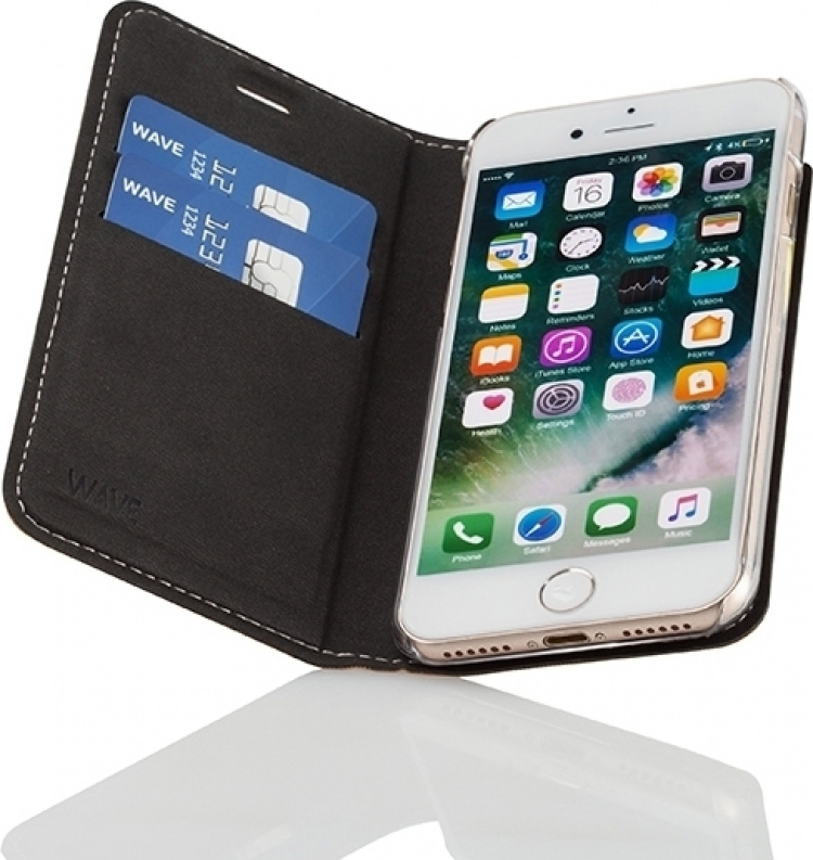 Wave BookCase suojakotelo, iPhone 6 / 6s / 7 / 8 / SE, ruusukulta Wave BookCase suojakotelo, iPhone 6 / 6s / 7 / 8 / SE, ruusukulta