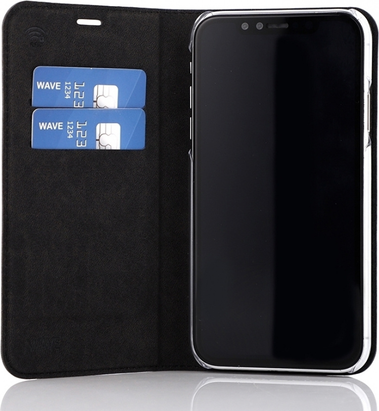 Wave BookCase suojakotelo, iPhone XR, musta Wave BookCase suojakotelo, iPhone XR, musta